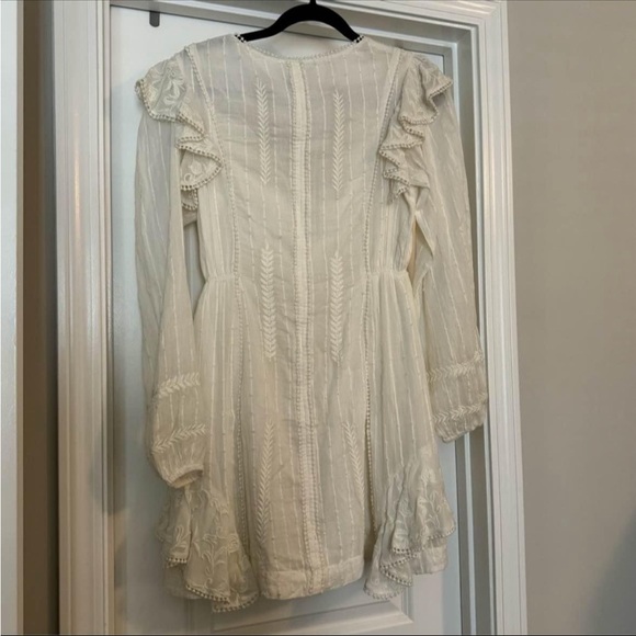 ✨NWT Free People Isabella Embroidered Bridal Shower Mini Dress Size 8🤍 - Picture 6 of 7